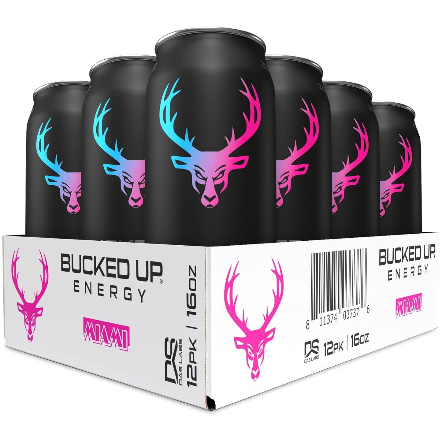 Bucked Up Miami Energy Drink, 300mg (12 CT)