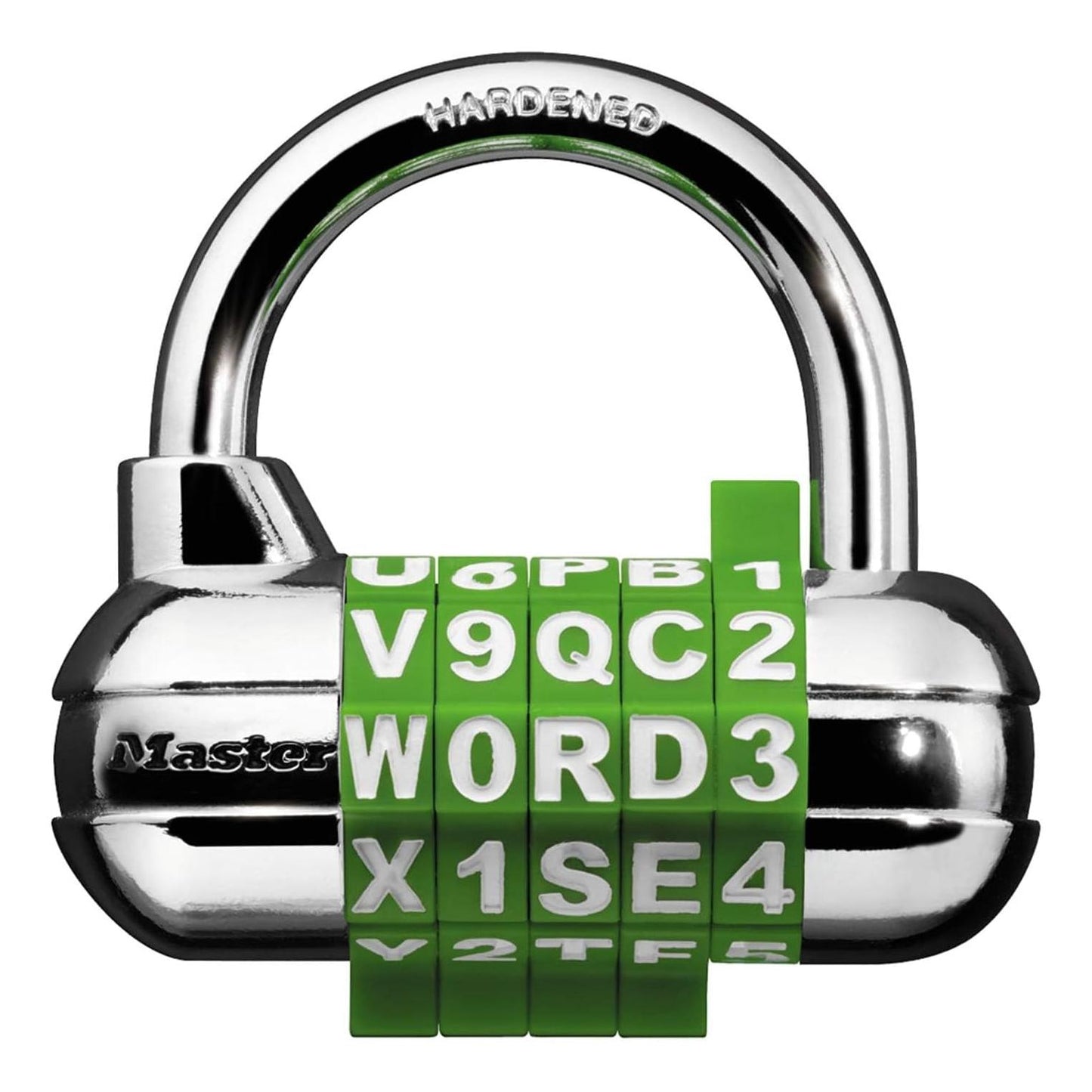 Master Lock Word Combo Padlock, Set Your Own, Assorted Colors (1 Pack)