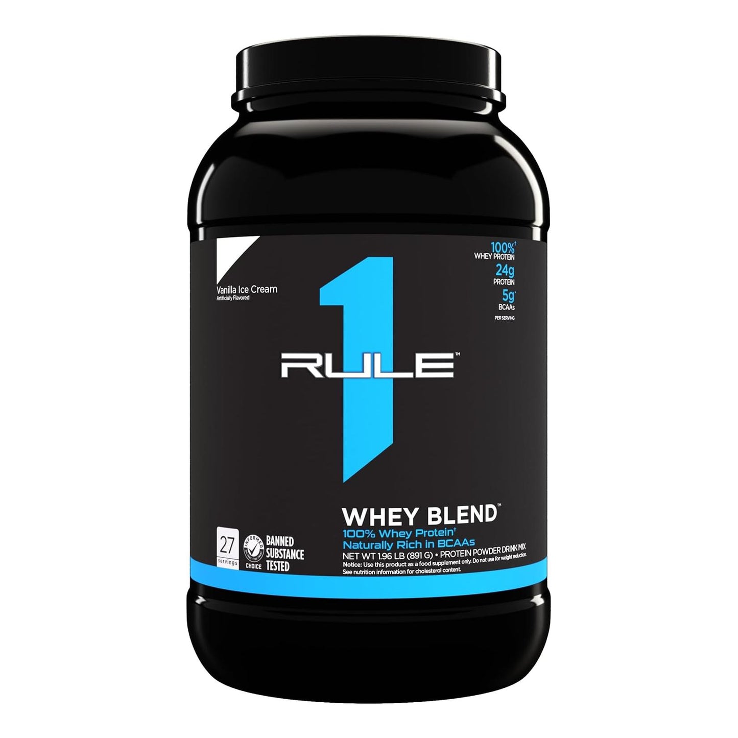 Rule One Proteins Vanilla Ice Cream Whey Blend with EAAs and BCAAs (2lbs)