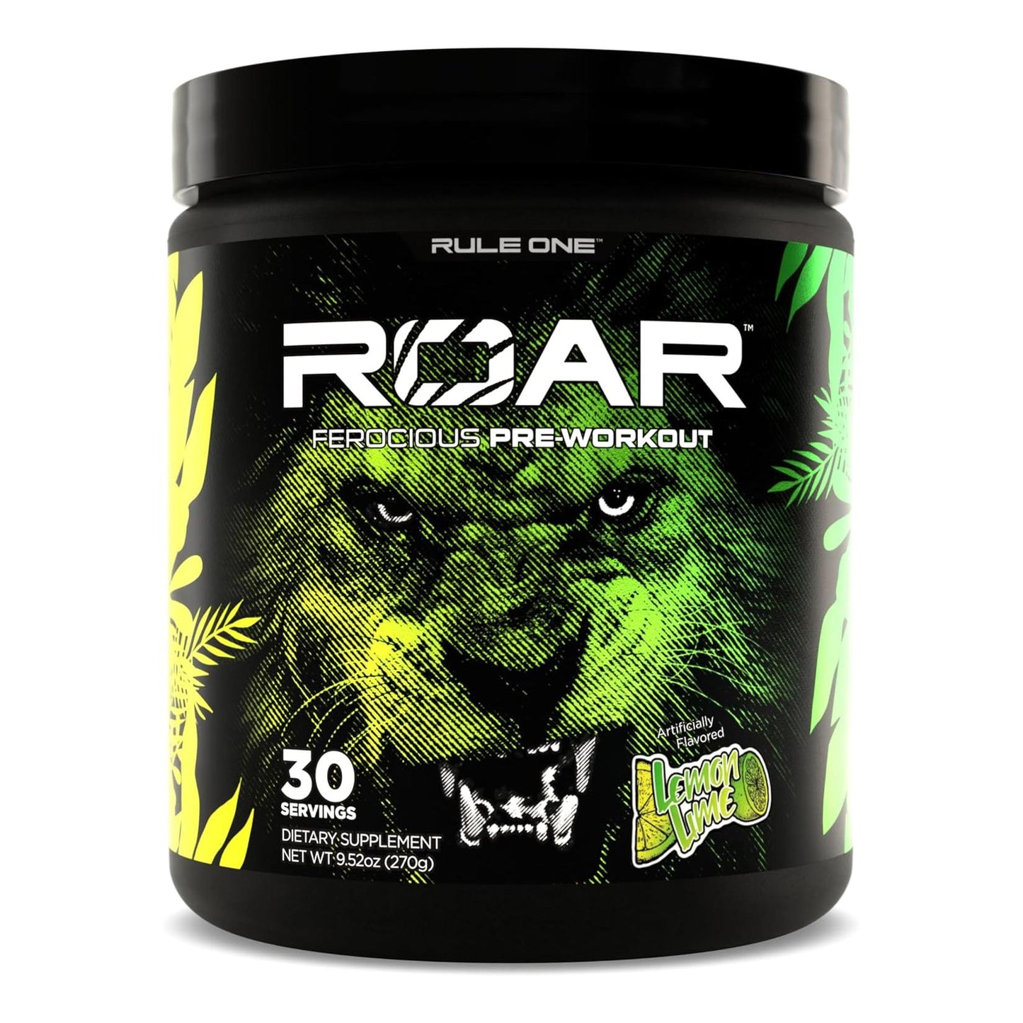 Rule 1 R1 Roar Pre-Workout Powder - Lemon Lime (Servings)