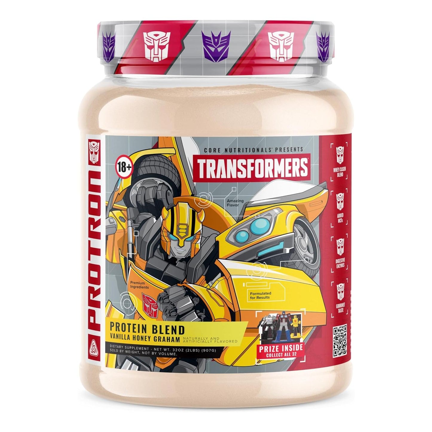 Core Nutritionals Transformers Protron Protein Blend (2lbs, Vanilla Honey Graham)