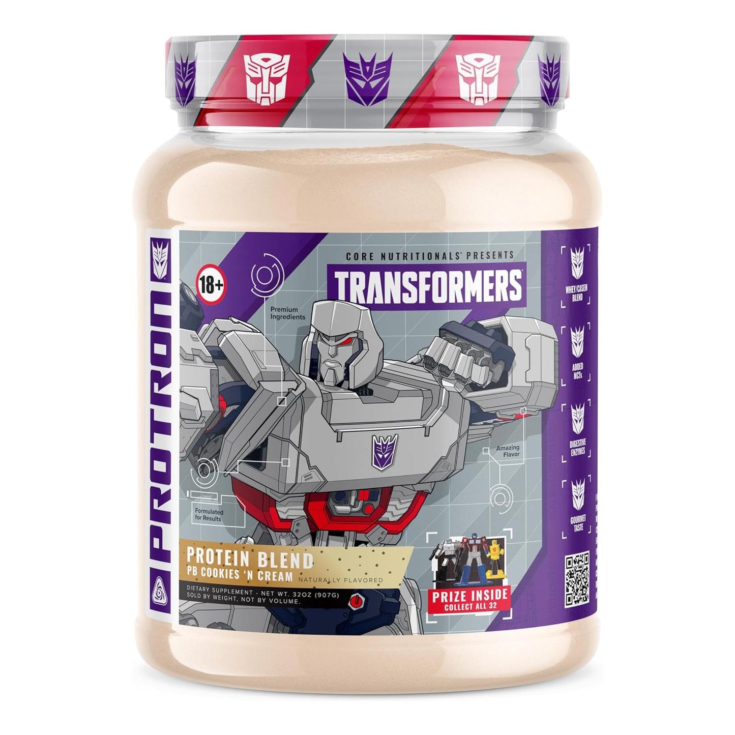 Core Nutritionals Transformers Protron Protein Blend (2lbs, PB Cookies 'N Cream)