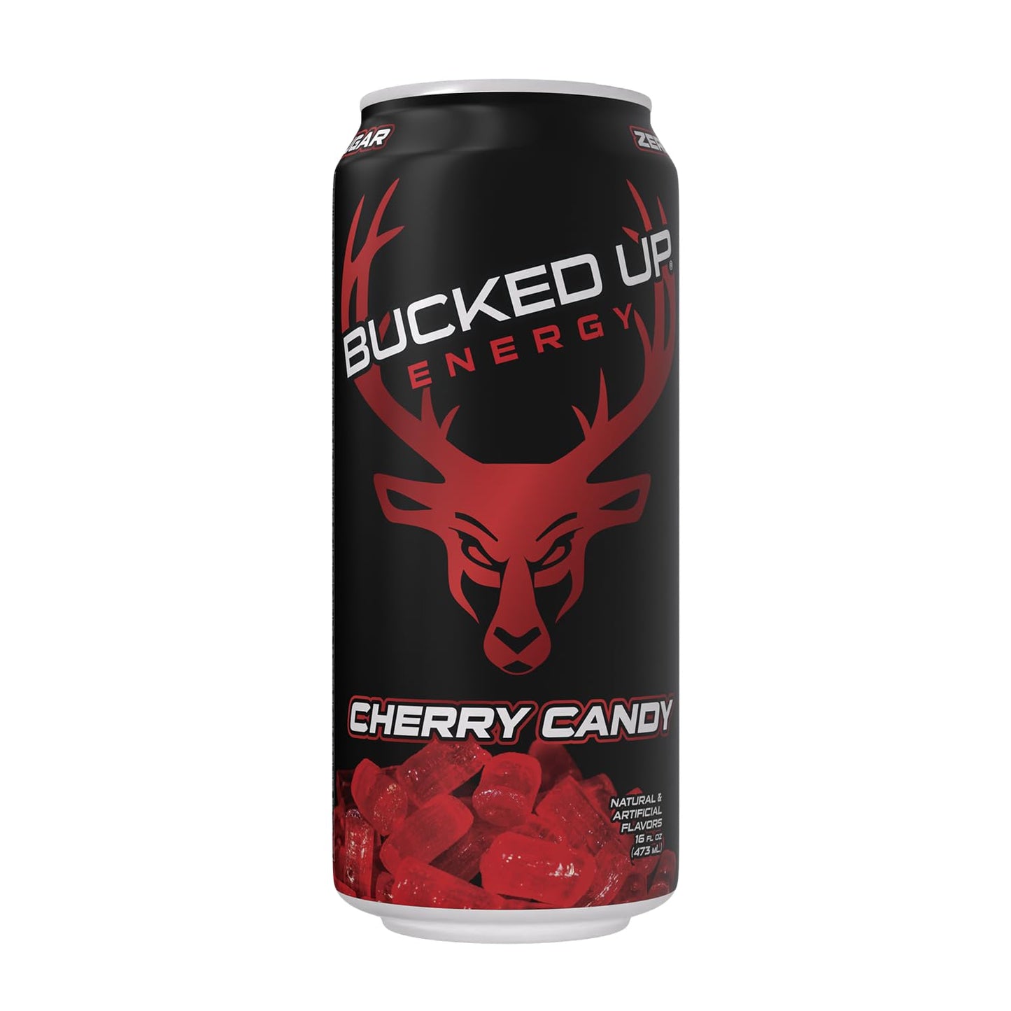 Bucked Up Cherry Hard Candy Energy Drink, 300mg (12 CT)
