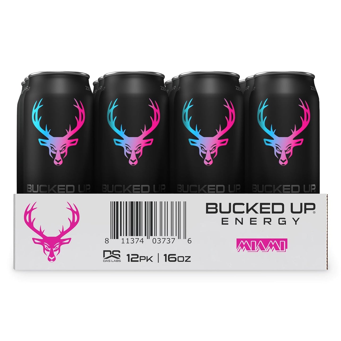 Bucked Up Miami Energy Drink, 300mg (12 CT)