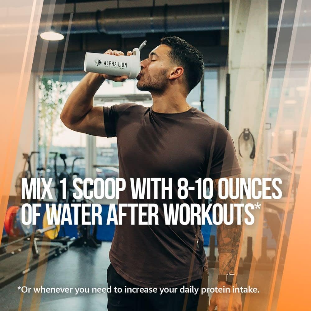 ALPHA LION Superhuman Whey Protein Powder for Muscle Recovery (28 Servings, Orange Gainsicle)