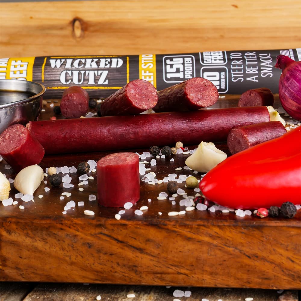 Teriyaki Beef Sticks: Tender, High-Protein, Gluten-Free Snacks (12-Pack)