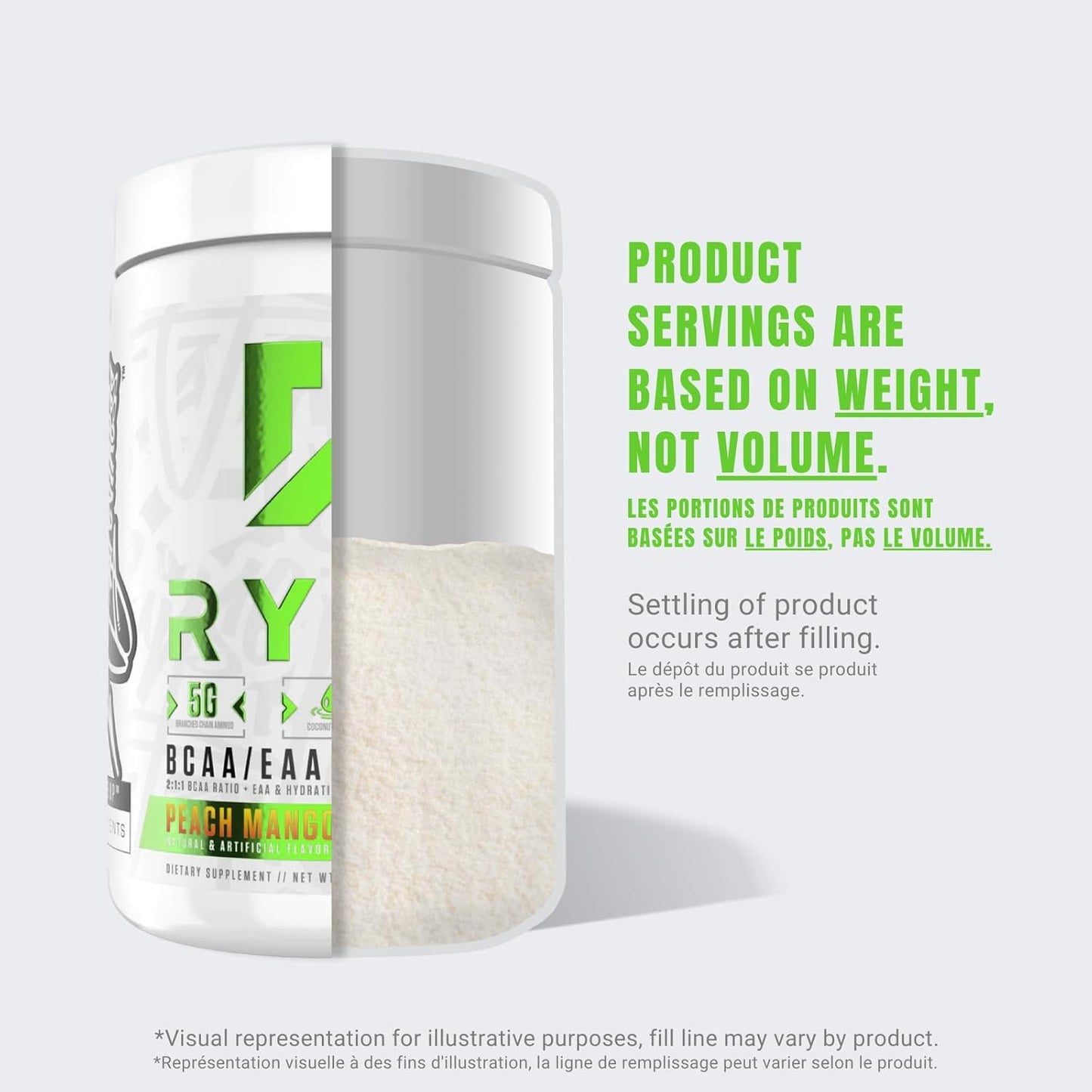 RYSE Up Core Series BCAA+EAA for Recovery & Hydration (30 Servings, Strawberry Pineapple)