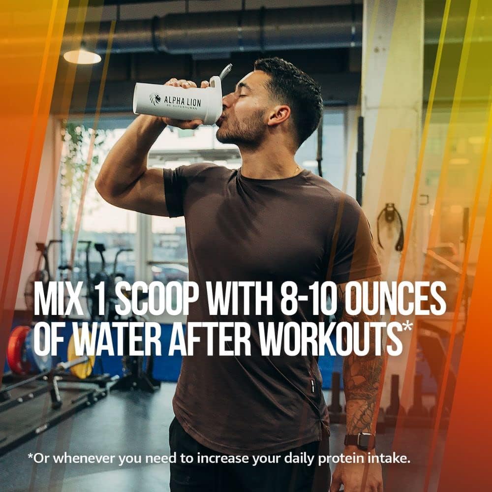 ALPHA LION Superhuman Whey Protein Powder for Muscle Recovery (28 Servings, PB & Gains)