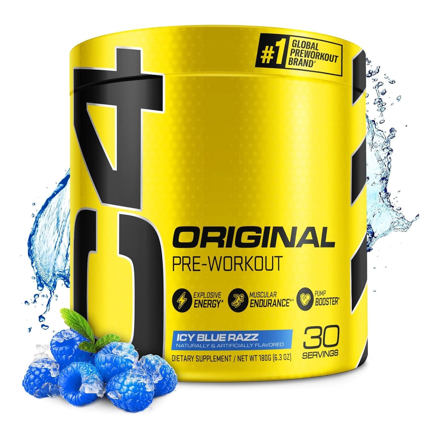 Cellucor C4 Original Pre Workout Powder, ICY Blue Razz (30 Servings)
