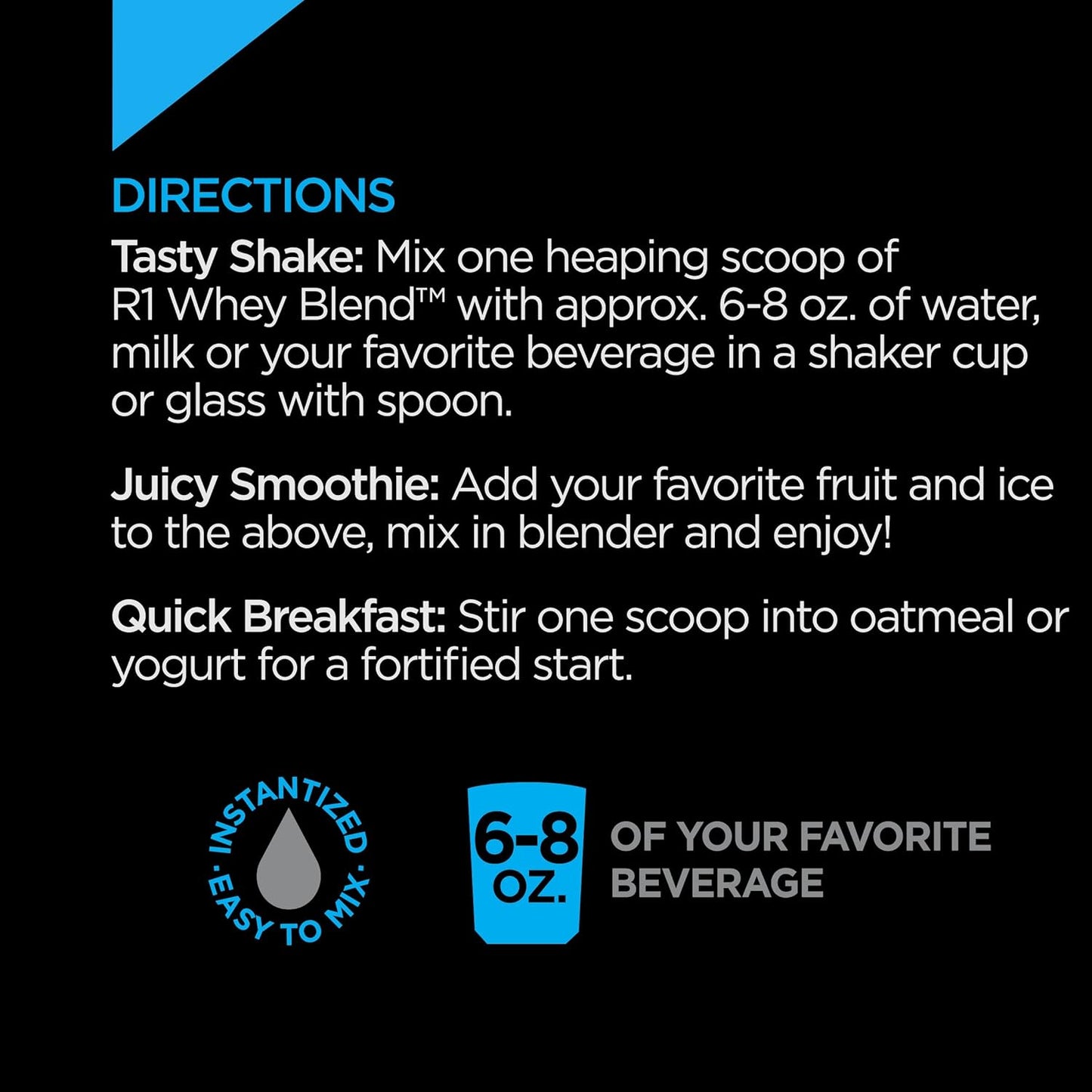 Rule One Proteins Vanilla Ice Cream Whey Blend with EAAs and BCAAs (2lbs)