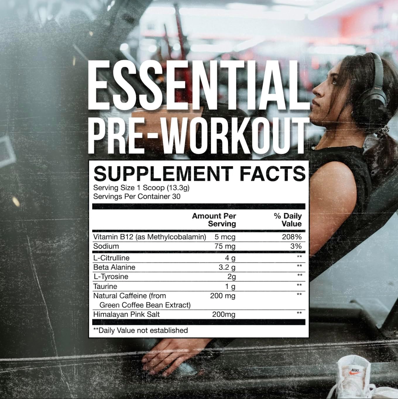 RAW Nutrition Essential Pre - Chris Bumstead Pre-Workout, Peach Mango (40 Servings)