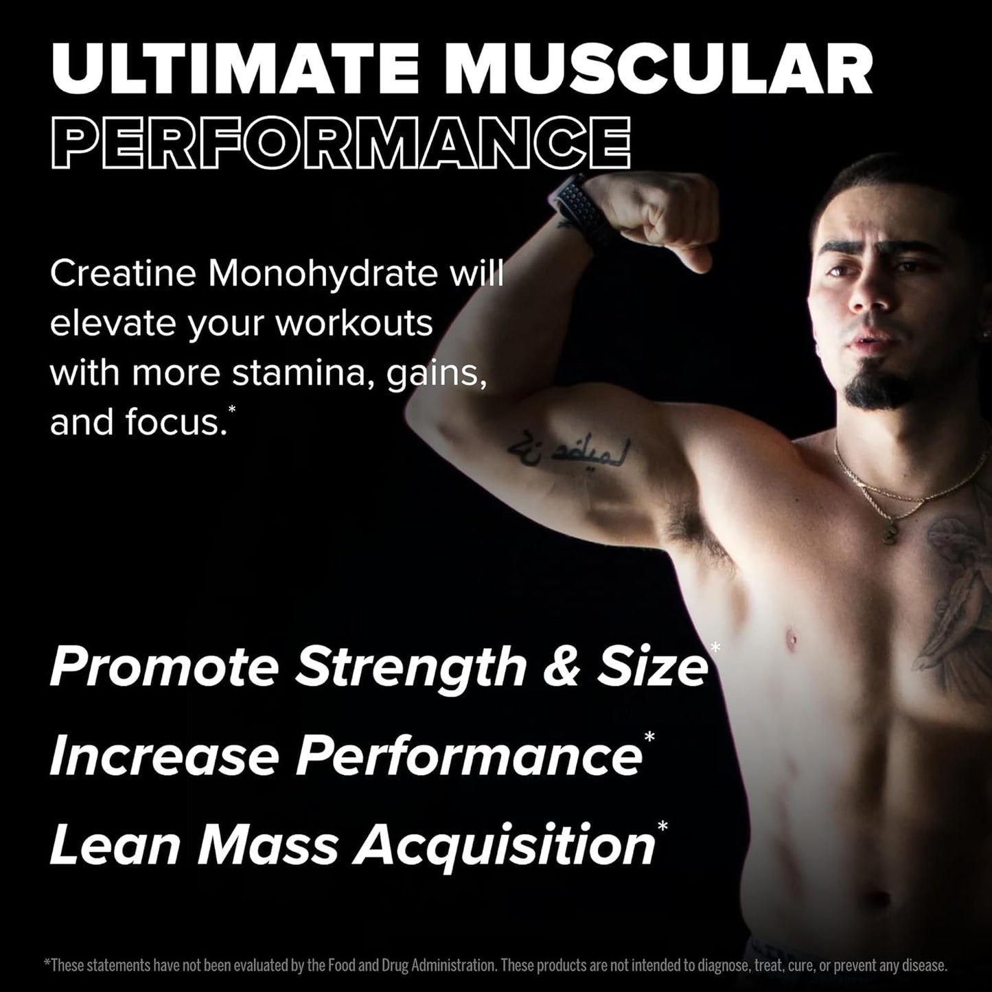 FINAFLEX Pure Creatine, Unflavored - Promotes Strength & Performance (10.6 oz, 60 Servings)