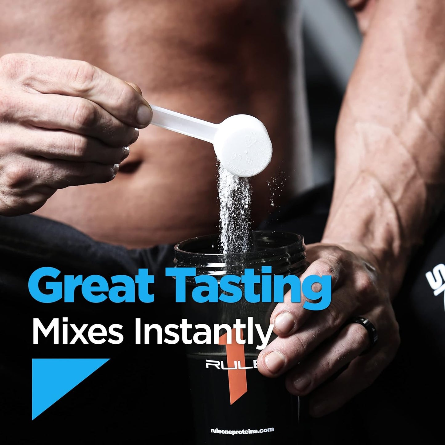 Rule One Proteins Vanilla Ice Cream Whey Blend with EAAs and BCAAs (2lbs)