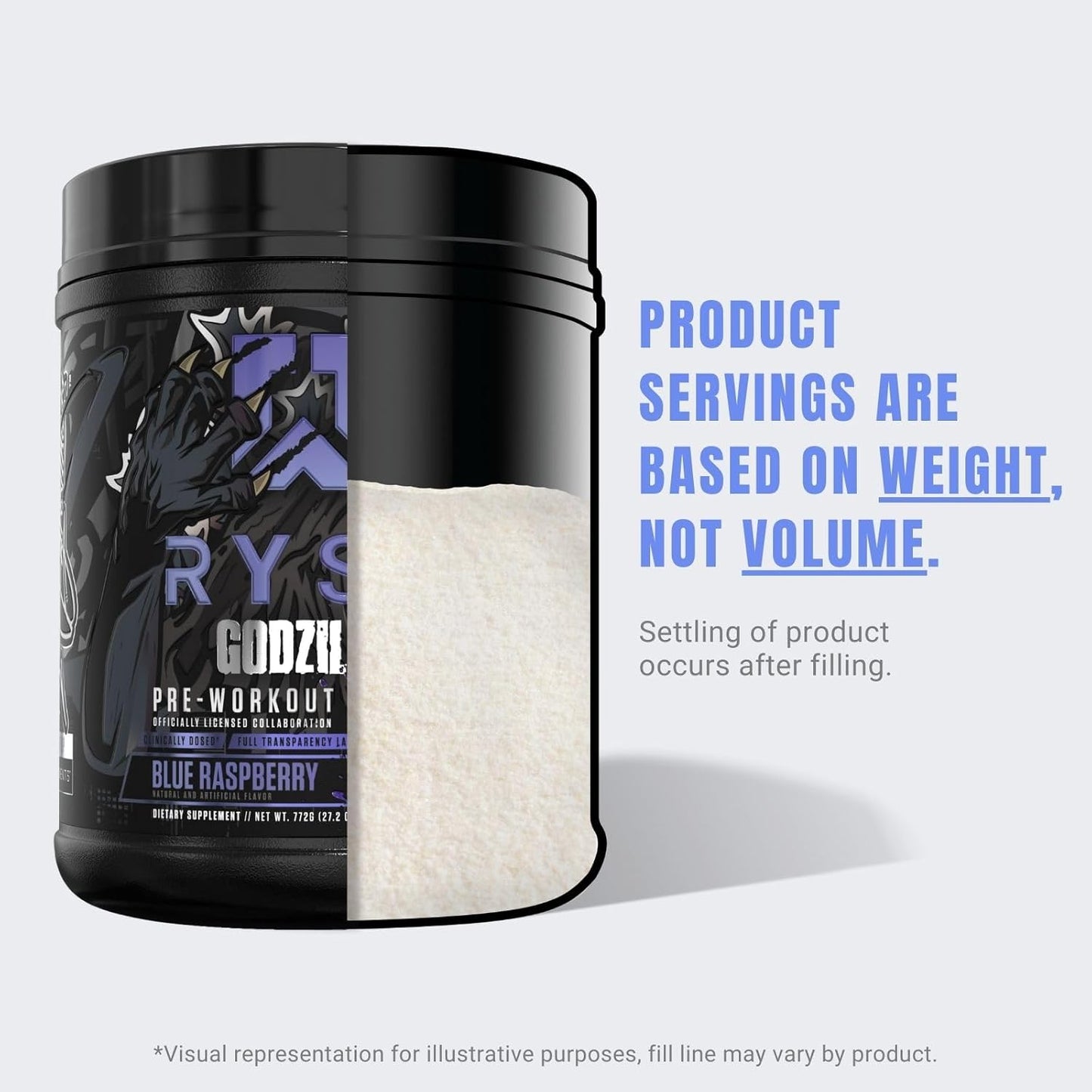 RYSE Noel Deyzel x Godzilla Pre Workout - Pumps, Energy, Focus (40 Servings)