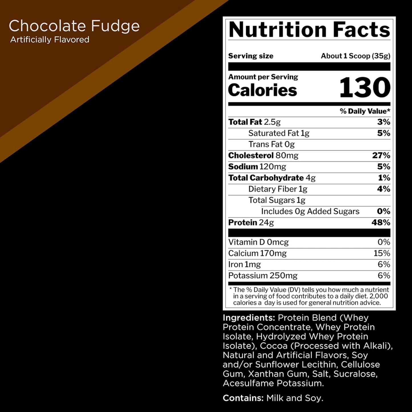 R1 Whey Blend Chocolate Fudge Protein (2lbs) - 24g Whey, EAAs, BCAAs