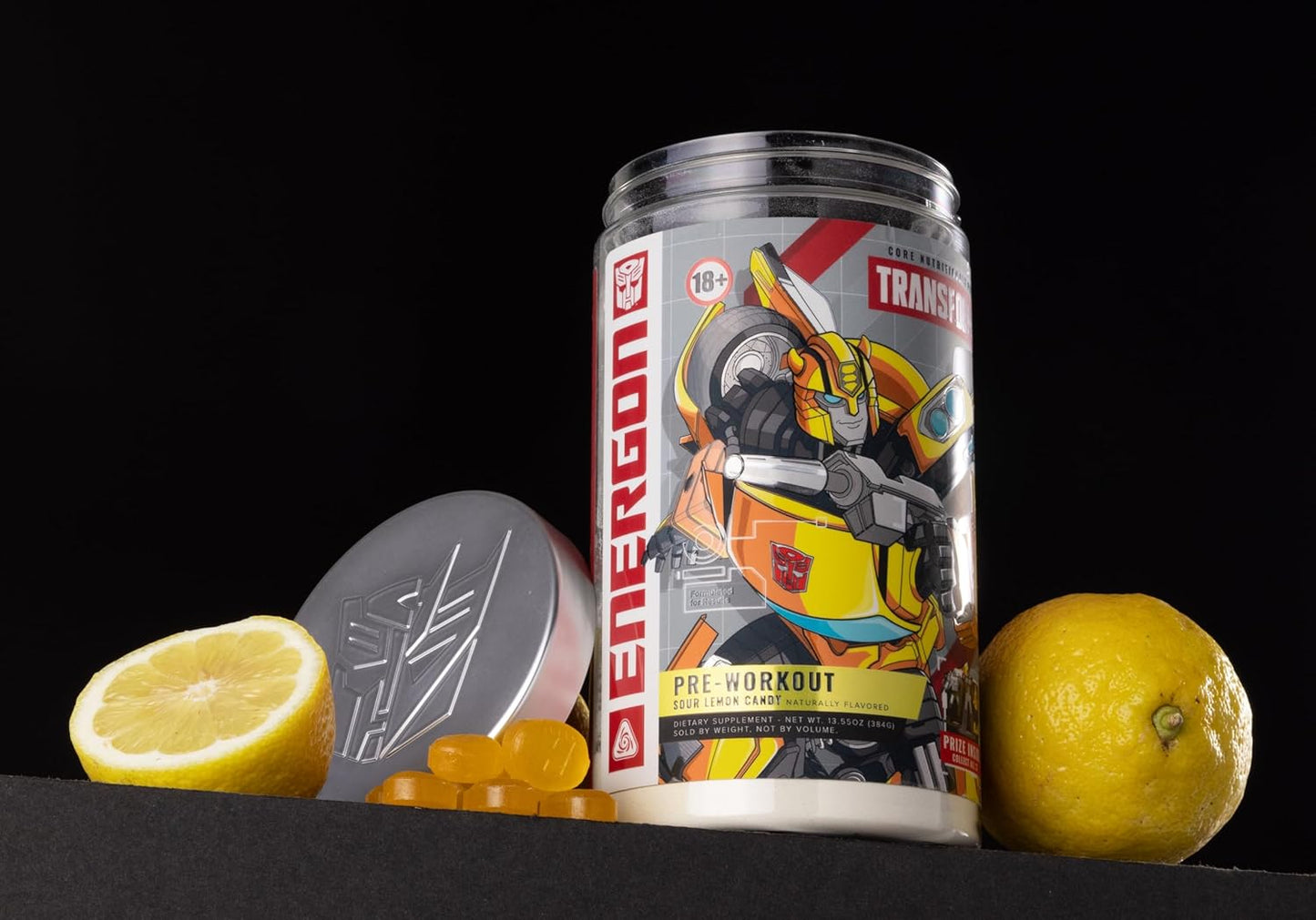 Core Nutritionals Transformers Energon Pre Workout, Sour Lemon Candy (20 Servings)