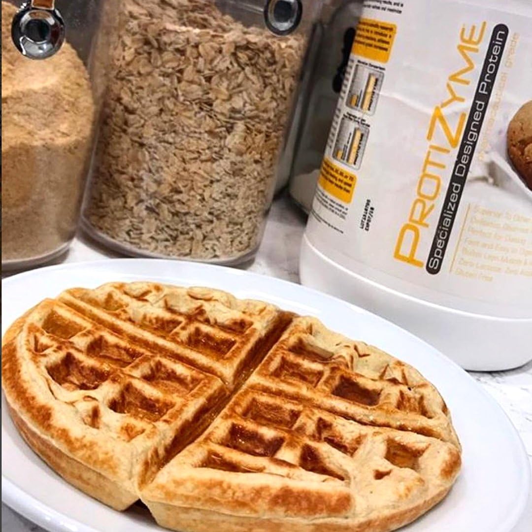Protizyme 100% Whey Protein, Butter Pecan Cookie, Low Carb/Fat (2lb, 26 serv)