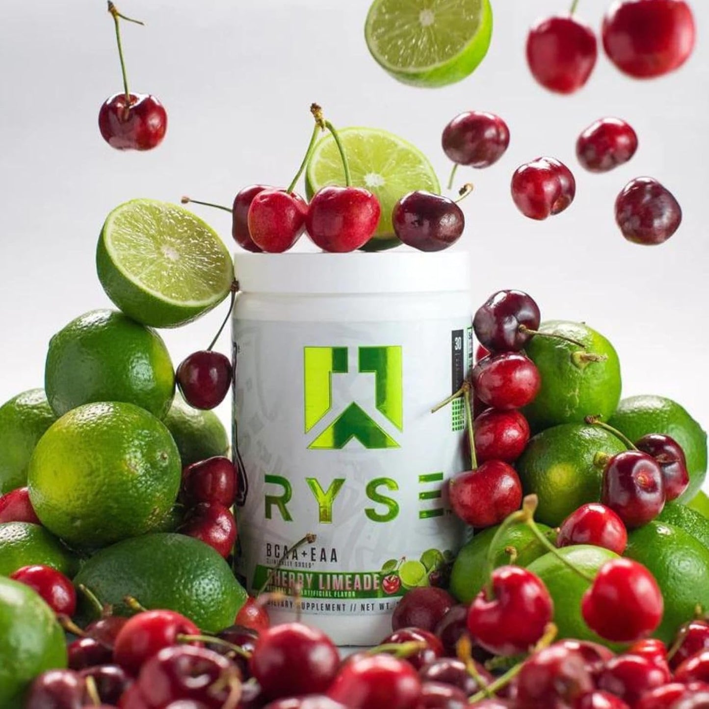 RYSE Up Core Series BCAA+EAA for Recovery & Hydration (30 Servings, Cherry Limeade)