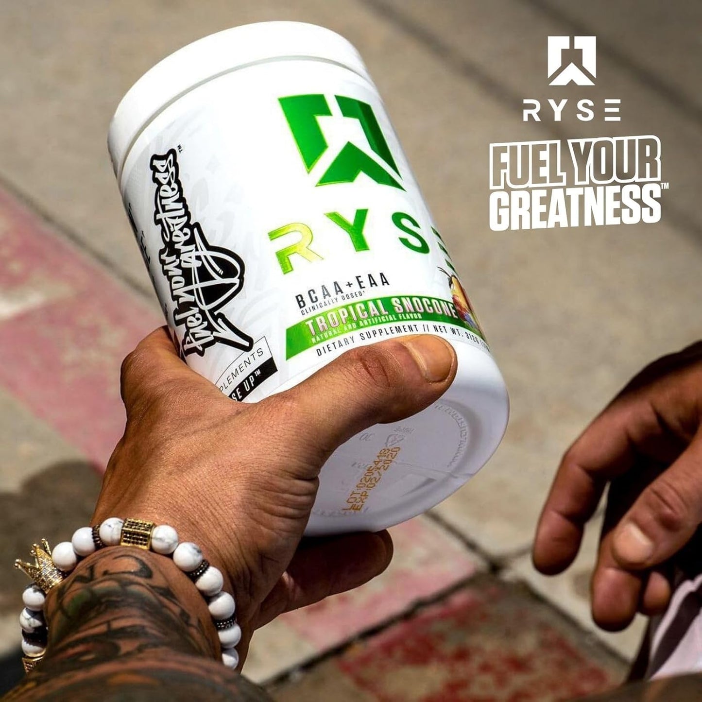 RYSE Up Core Series BCAA+EAA for Recovery & Hydration (30 Servings, Cherry Limeade)