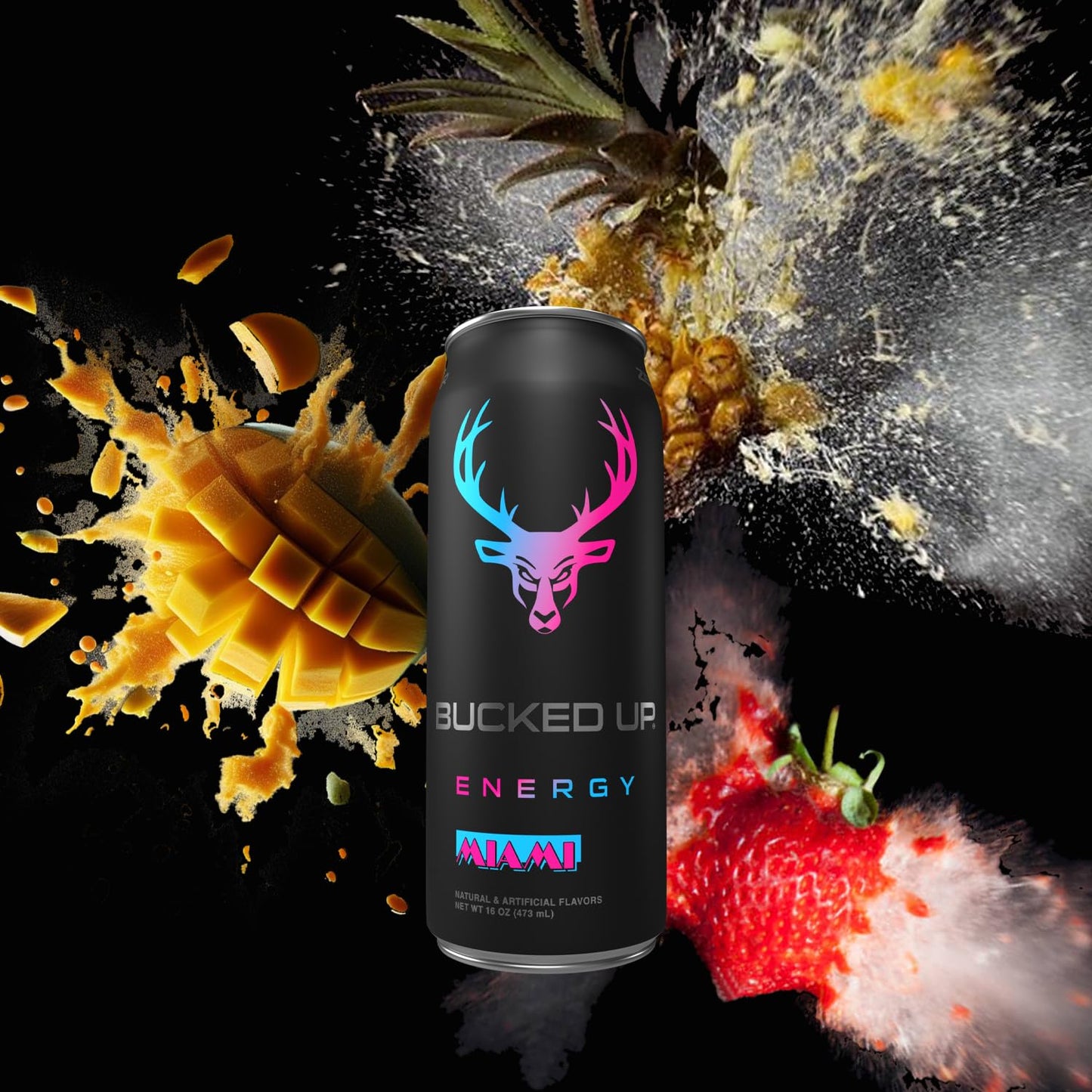 Bucked Up Miami Energy Drink, 300mg (12 CT)