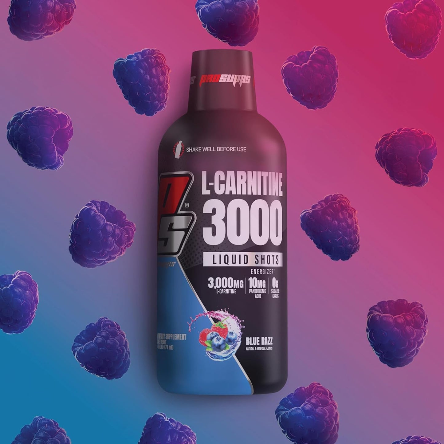 ProSupps L-Carnitine 3000 Stimulant-Free Workout Drink (Blue Razz)