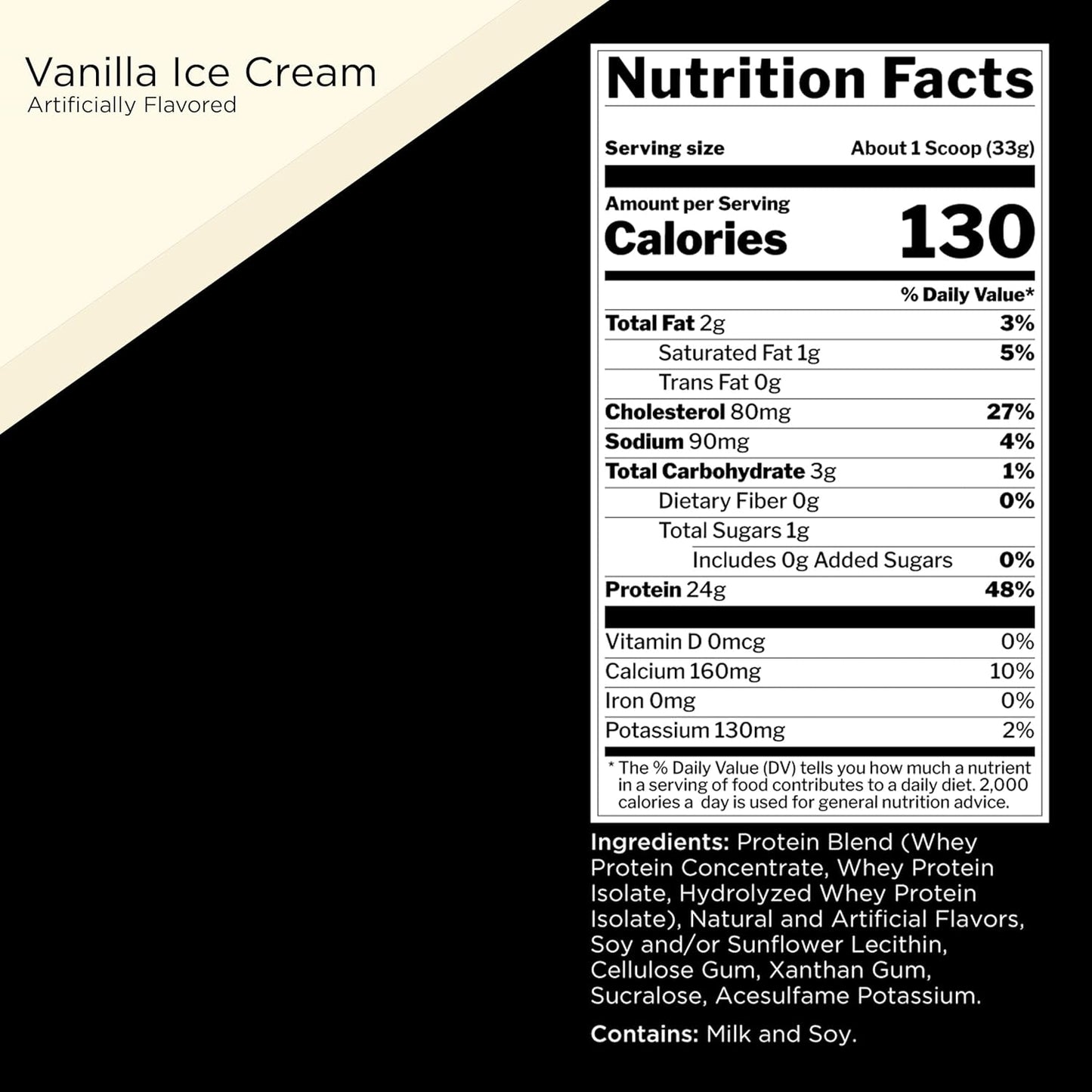 Rule One Proteins Vanilla Ice Cream Whey Blend with EAAs and BCAAs (2lbs)