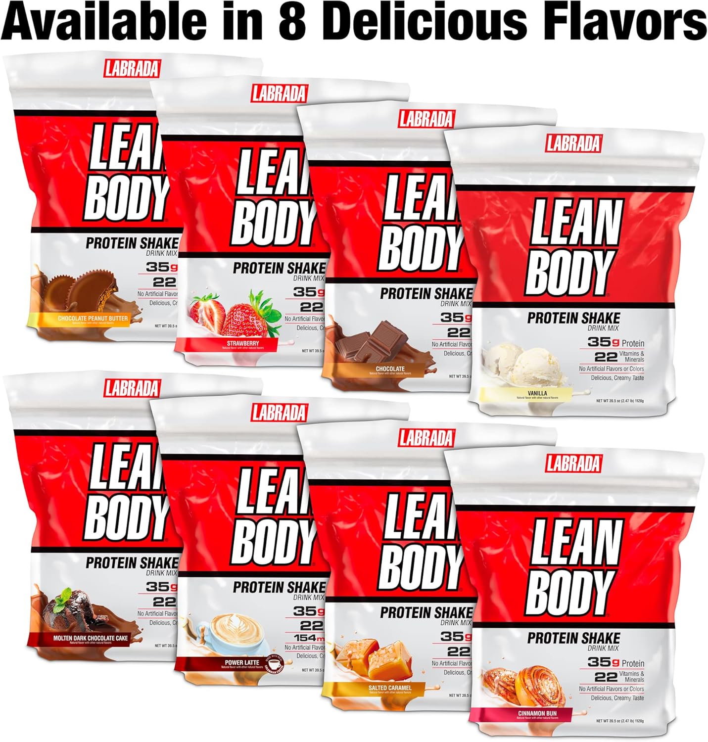 Labrada Lean Body Vanilla Meal Replacement Shake (2.47-Pound Tub)