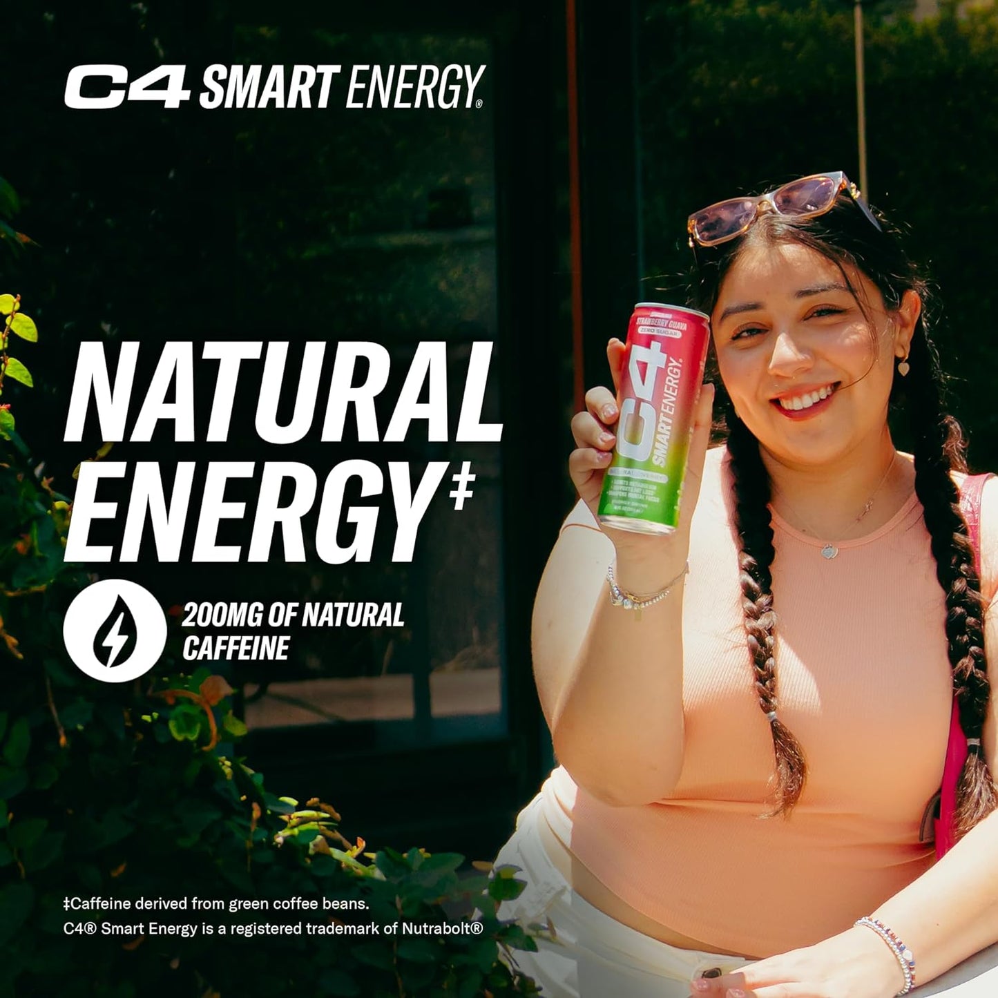 Cellucor C4 Smart Energy Drink, Cherry Berry Lime - Focus & Energy Boost, Zero Sugar (12oz, Pack of 12)