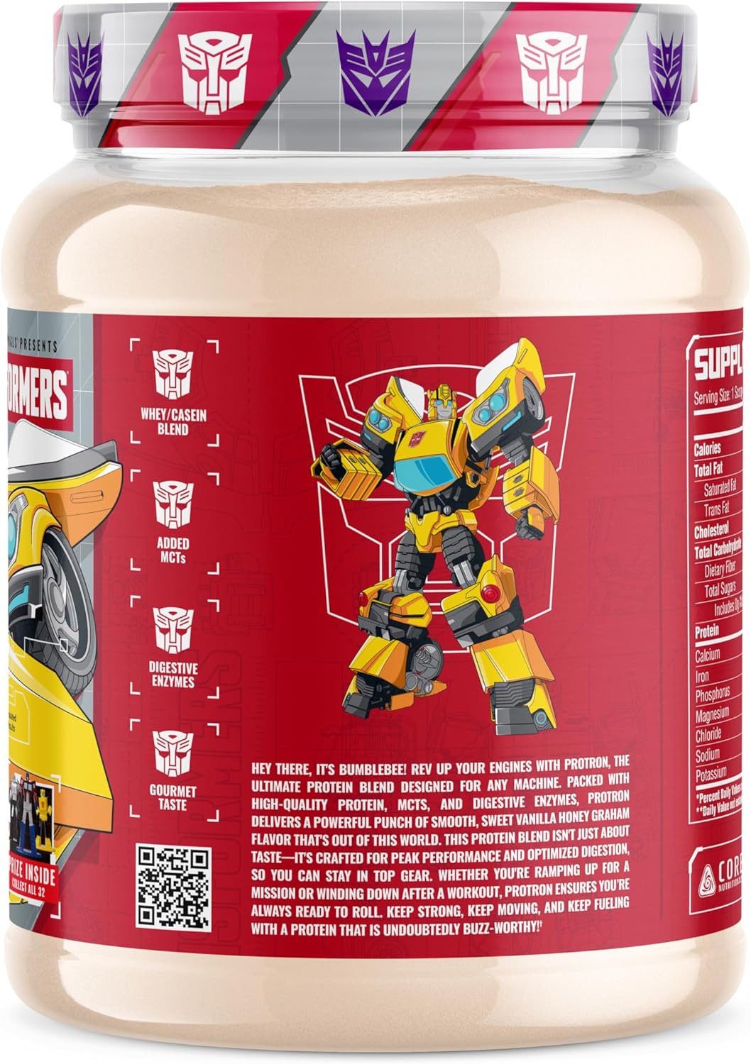 Core Nutritionals Transformers Protron Protein Blend (2lbs, Vanilla Honey Graham)