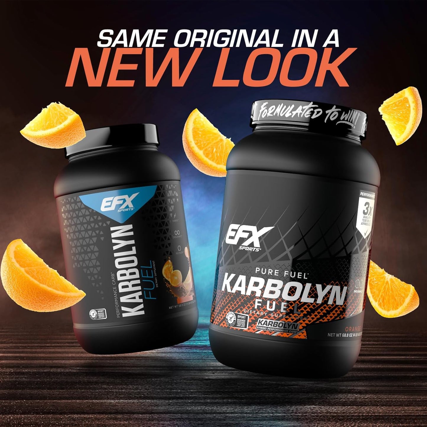 EFX Sports Karbolyn Fuel - Fast Absorbing Carb Powder for Energy & Recovery (37 Servings, Orange)