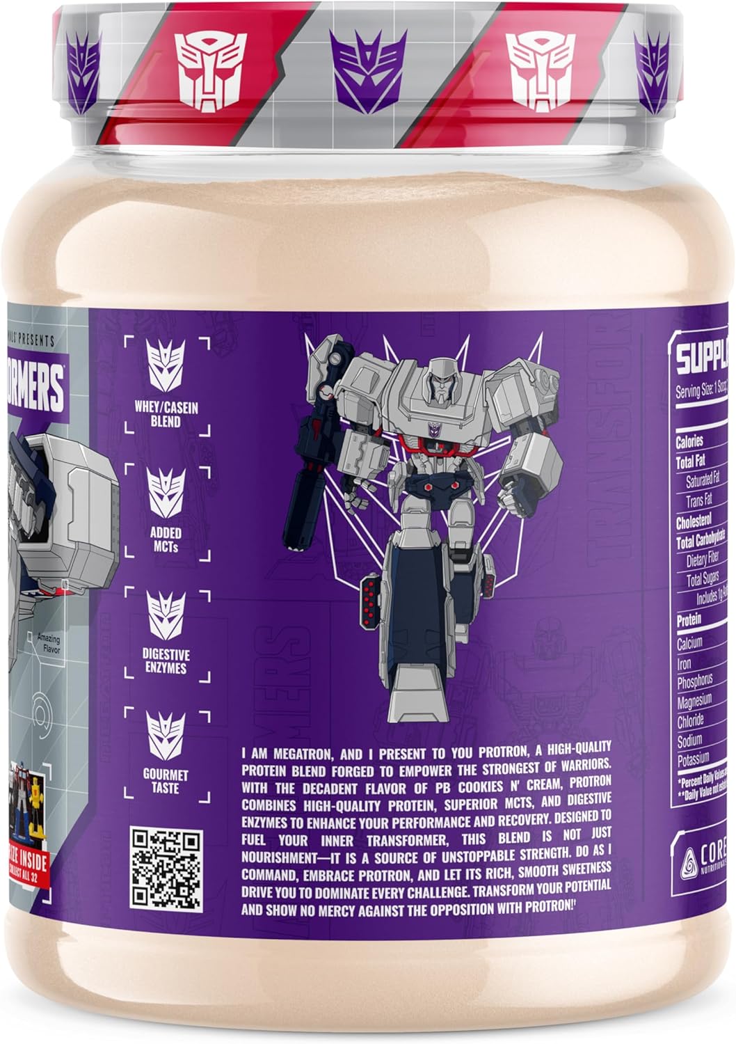 Core Nutritionals Transformers Protron Protein Blend (2lbs, PB Cookies 'N Cream)