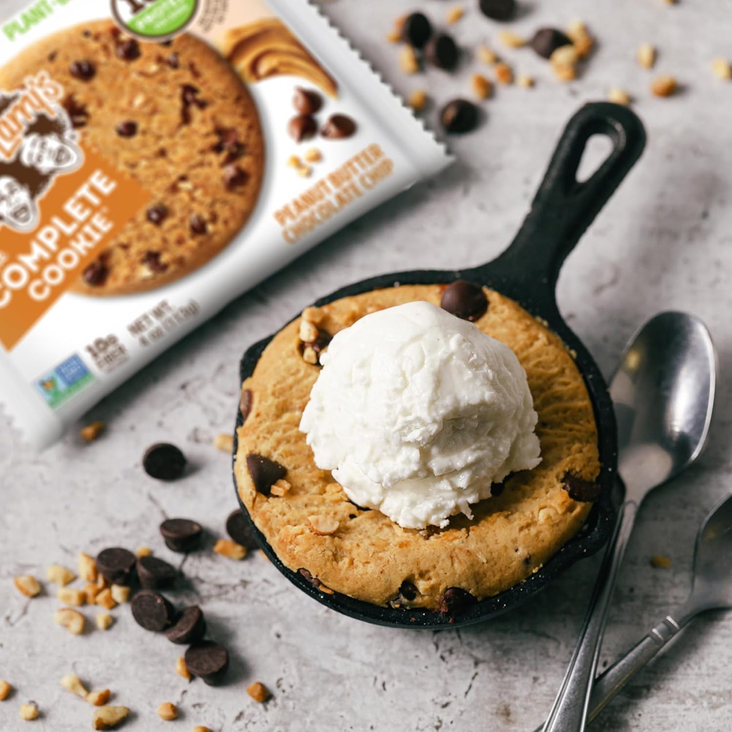 Lenny & Larry's Peanut Butter Choc Chip Protein Cookie, Vegan (12 Pack)