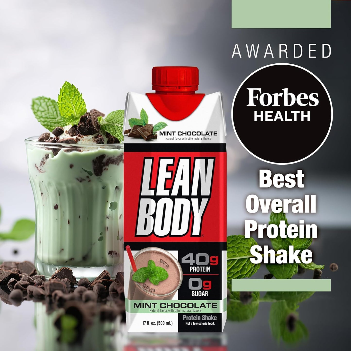 Lean Body Mint Chocolate Ready-to-Drink (17oz, 12 Pack)