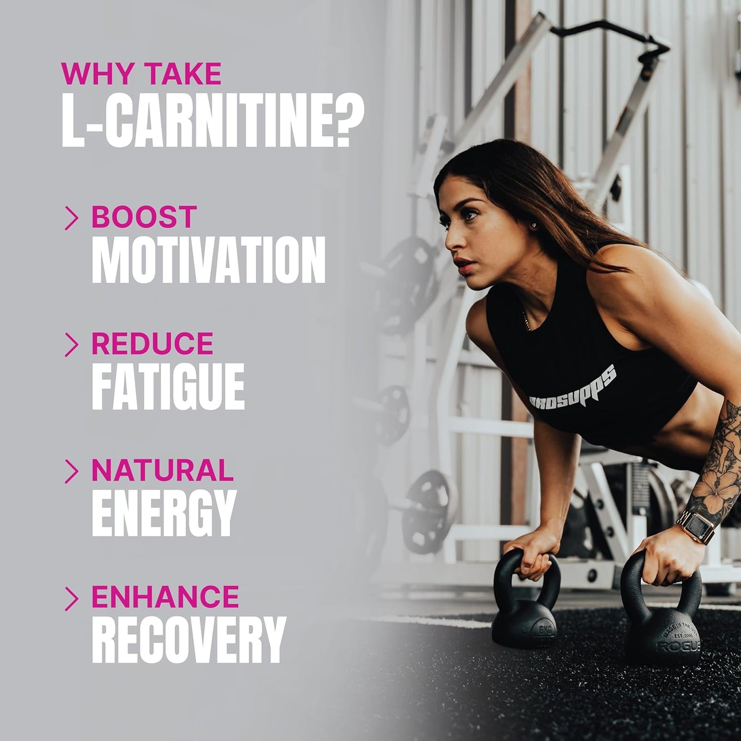 ProSupps L-Carnitine 1500 Liquid Shots for Men & Women (Berry, 31 Servings)