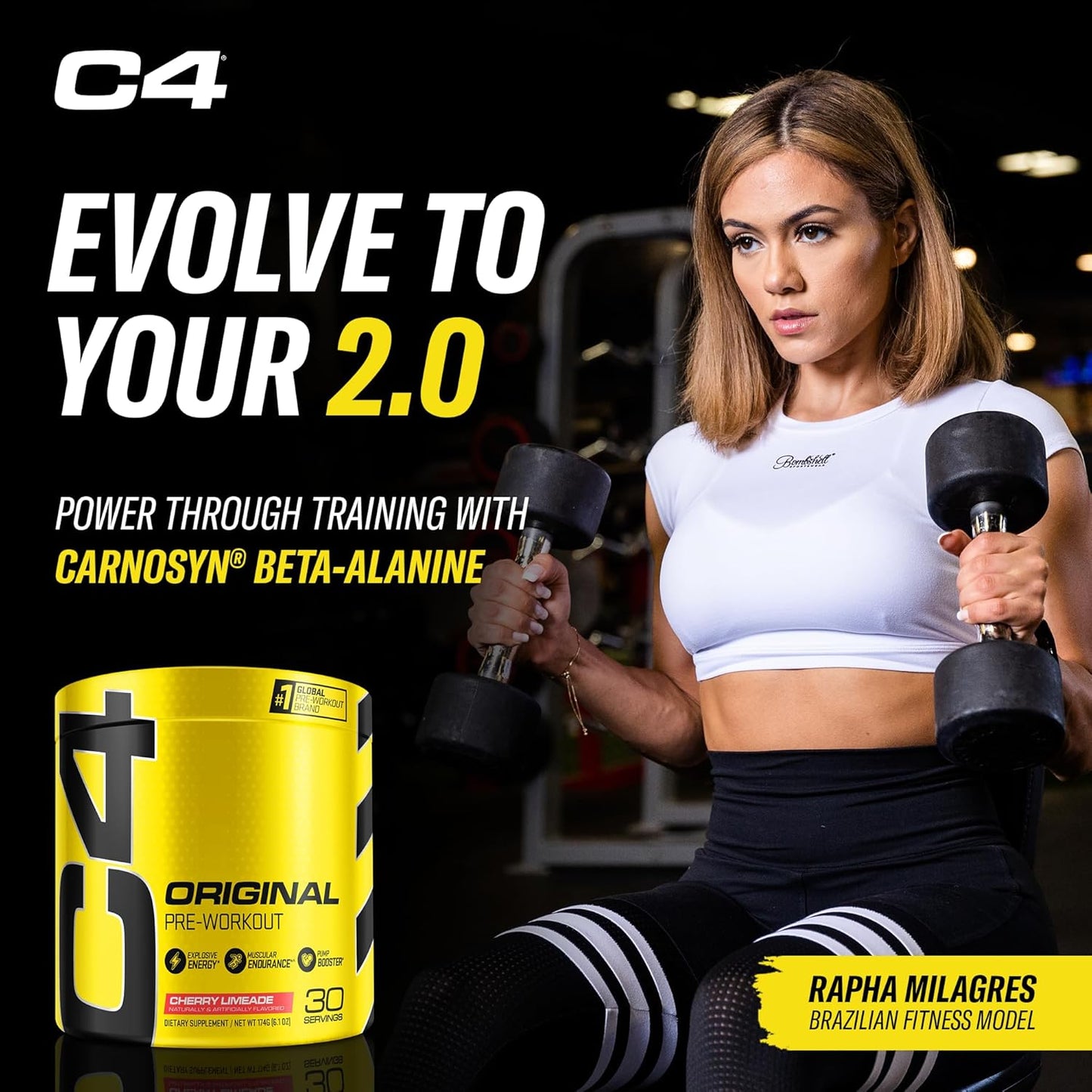 Cellucor C4 Original Pre Workout Powder, Cherry Limeade with Immune Support (30 Servings)