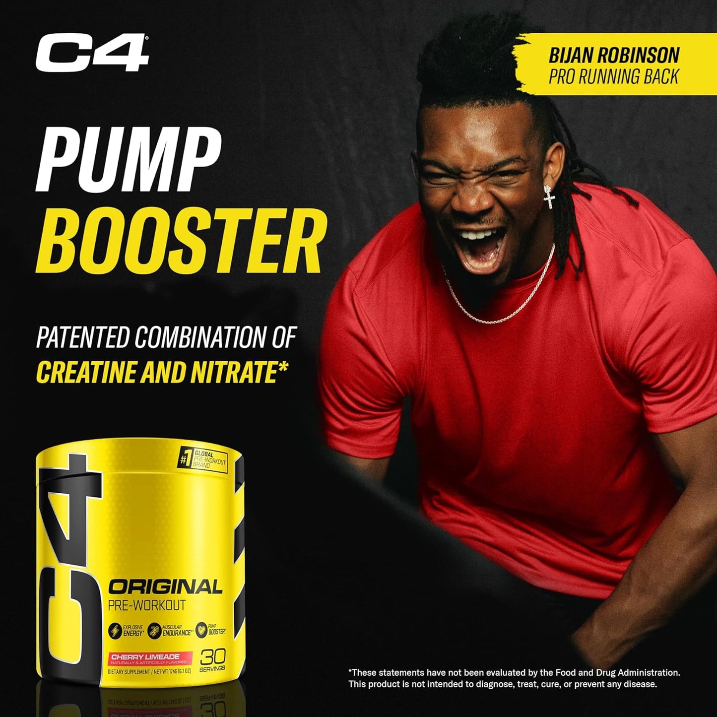 Cellucor C4 Original Pre Workout Powder, Cherry Limeade with Immune Support (30 Servings)
