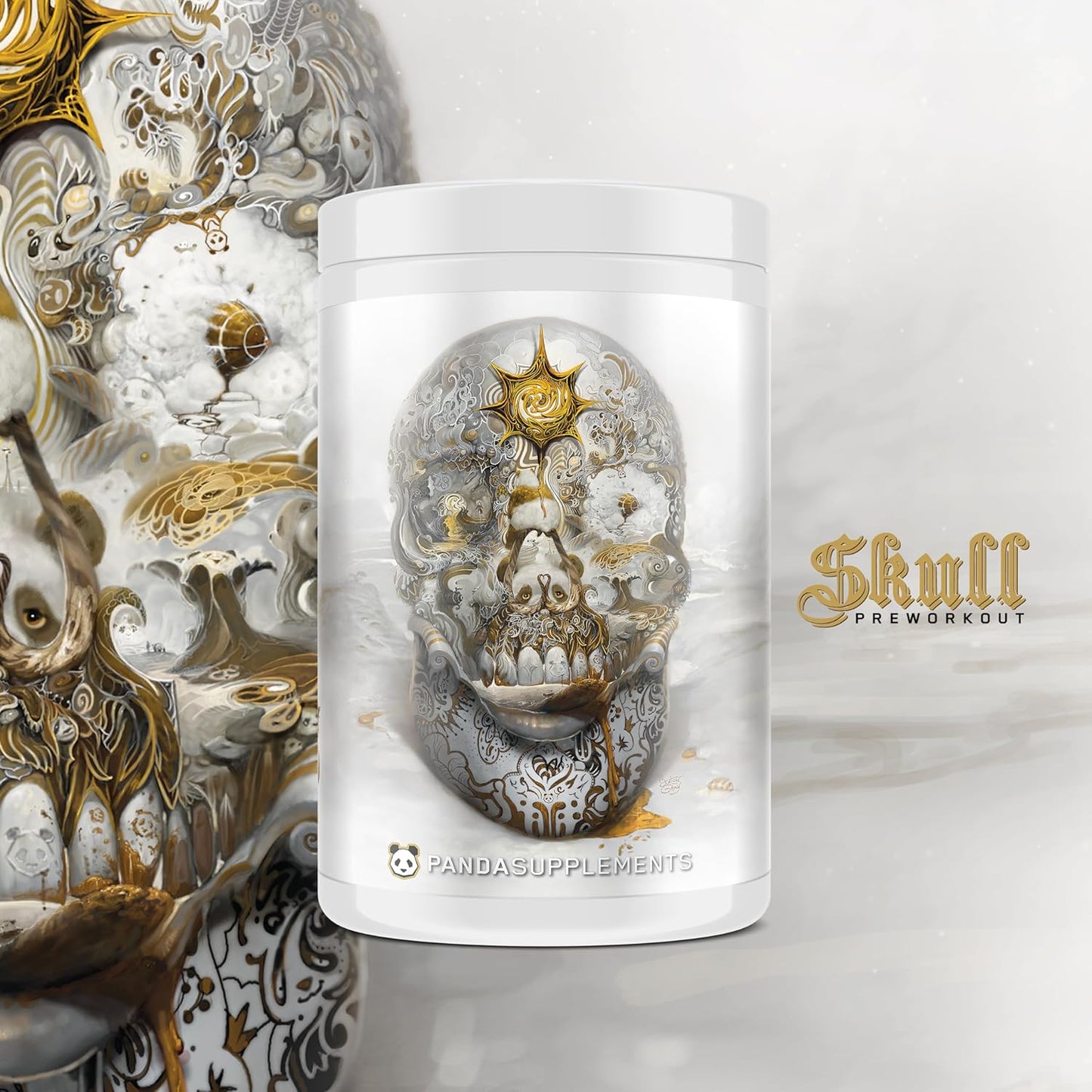 Skull Nootropic Pre-Workout, 403mg Caffeine for Focus & Energy (40 Scoops) (Lemon Blueberry Pineapple)