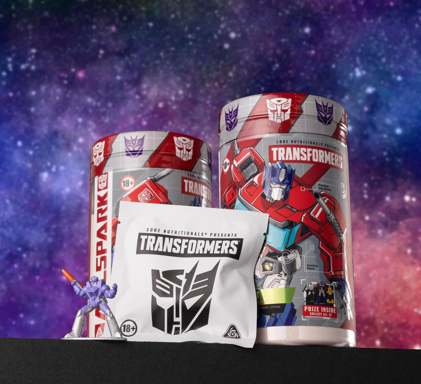Core Nutritionals Transformers Energon Pre Workout, Mixed Berry Kiwi (20 Servings)