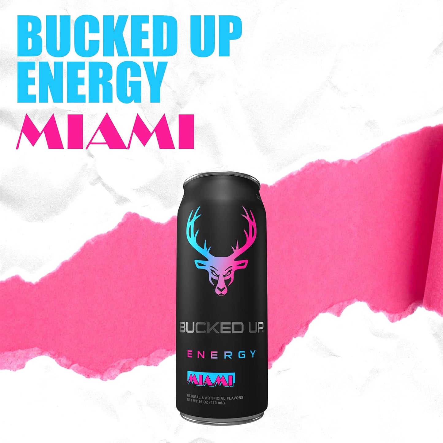 Bucked Up Miami Energy Drink, 300mg (12 CT)