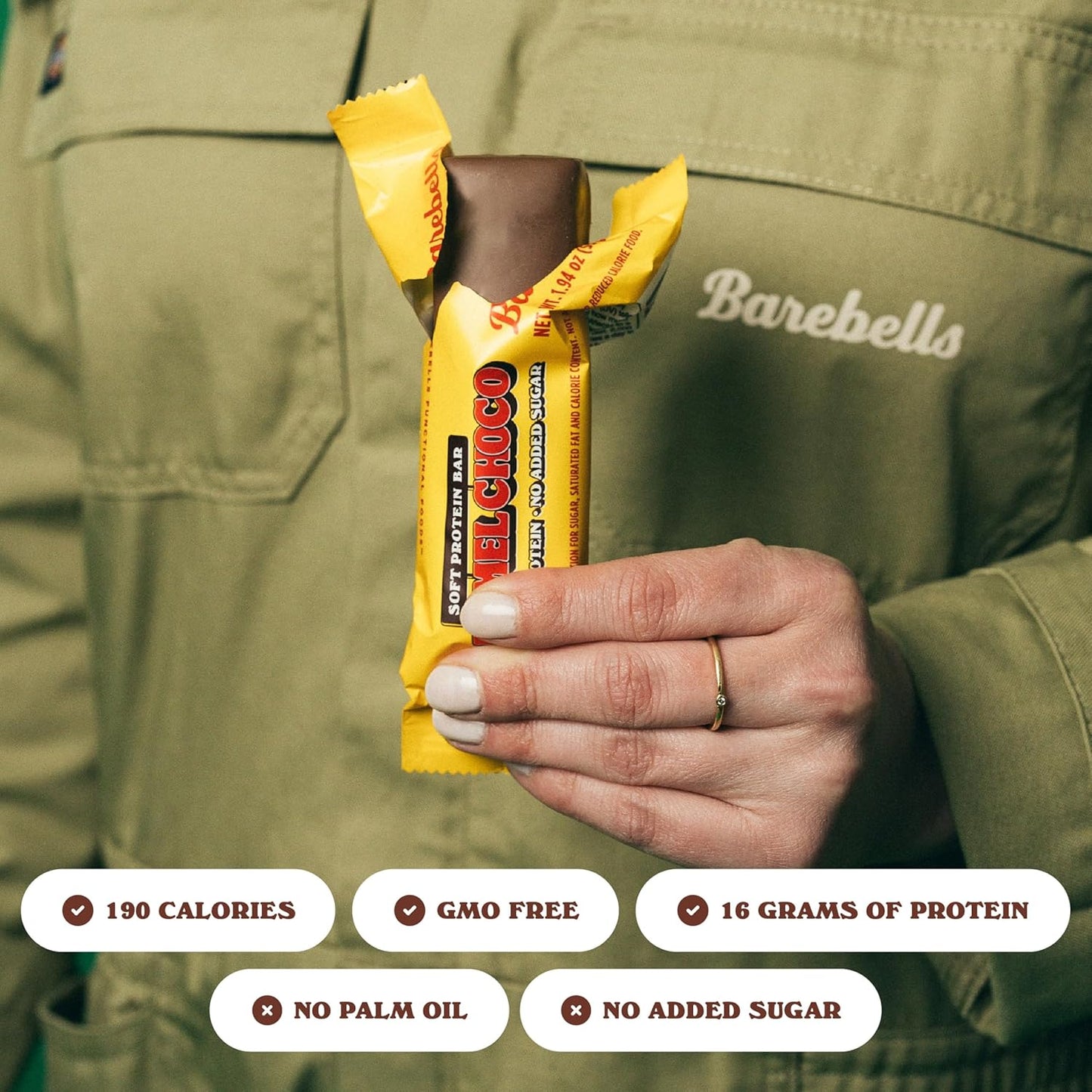 Barebells Caramel Choco Soft Protein Bars (12 Count, 1.9oz)