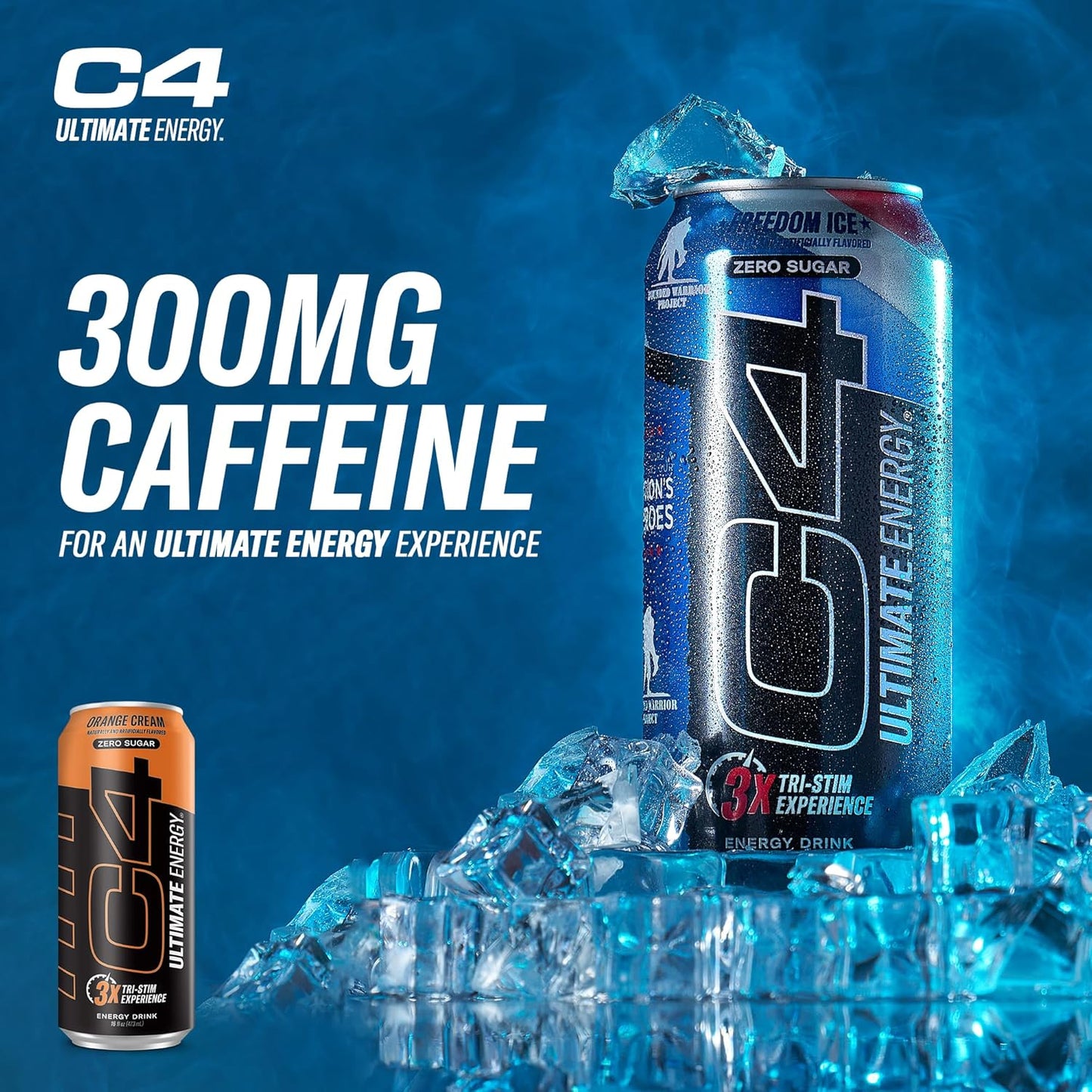 Cellucor C4 Ultimate Pre-Workout Energy Drink, Orange Cream (16oz, Pack of 12)