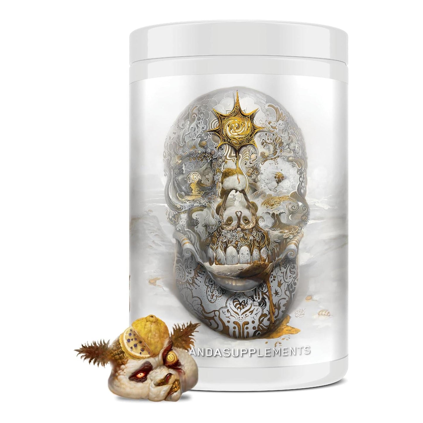 Skull Nootropic Pre-Workout, 403mg Caffeine for Focus & Energy (40 Scoops) (Lemon Blueberry Pineapple)