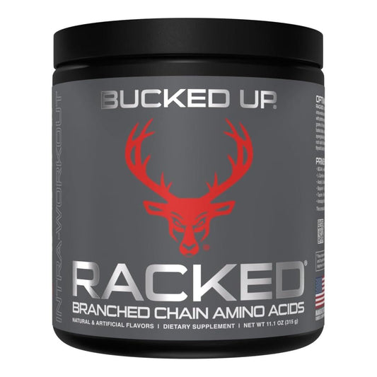 Bucked Up RACKED™ BCAAs with L-Carnitine for Post-Workout Recovery (30 Servings, Blood Raz)