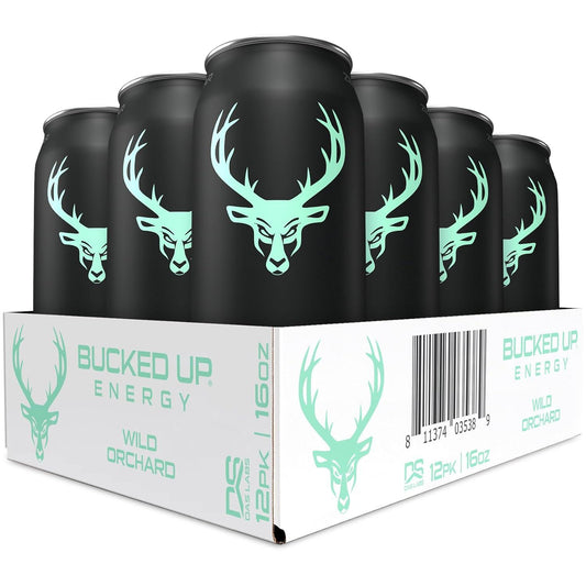 Bucked Up Wild Orchard Energy Drink, 300mg (12 CT)