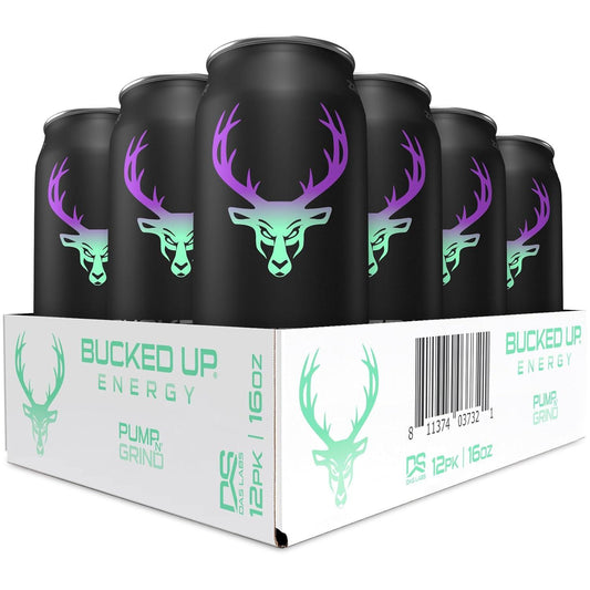 Bucked Up Pump N Grind Energy Drink (12 CT, 300mg)
