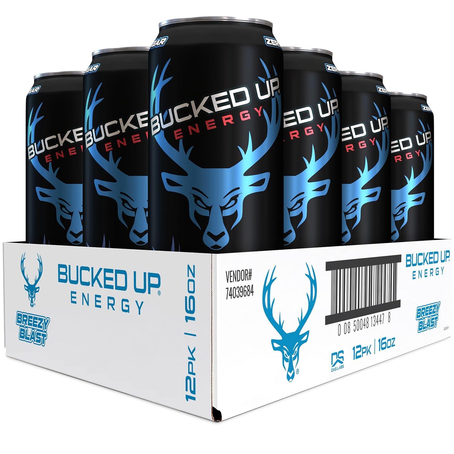 Bucked Up Breezy Blast Energy Drink, 300mg (12 CT)