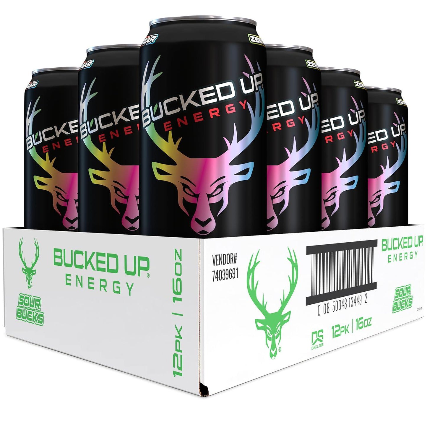 Bucked Up Sour Bucks Energy Drink, 300mg (12 CT)