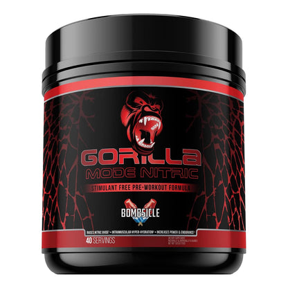 Gorilla Mode Nitric Pre-Workout for Massive Pumps and Power (646g, Bombsicle)