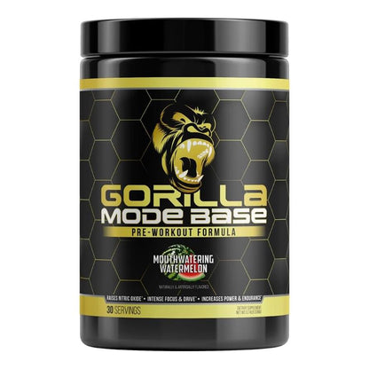 Gorilla Mode Pre-Workout for Focus, Endurance & Power (360g, Watermelon)