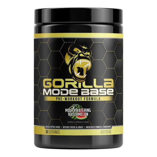 Gorilla Mode Pre-Workout for Focus, Endurance & Power (360g, Watermelon)